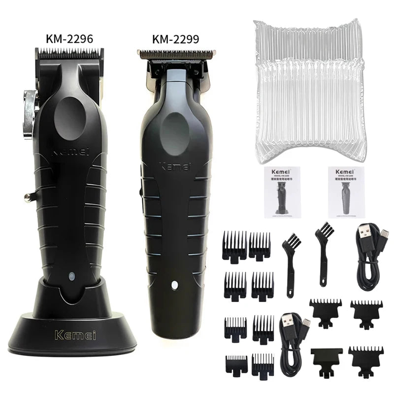 Kemei KM-2296 KM-2299 KM-1102 Kit de tondeuse à cheveux rasoir électrique pour hommes tondeuse à cheveux Machine de coupe de cheveux professionnelle