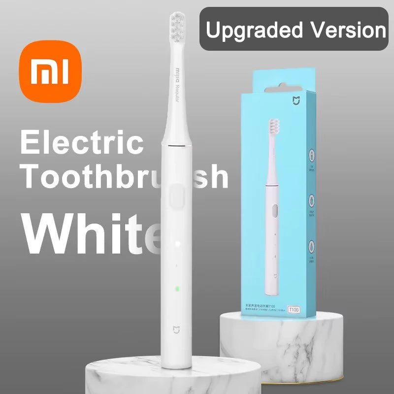 XIAOMI-Brosse à dents électrique sonique T100 Mi Smart, étanche IPX7, aste par USB, blanchiment des dents