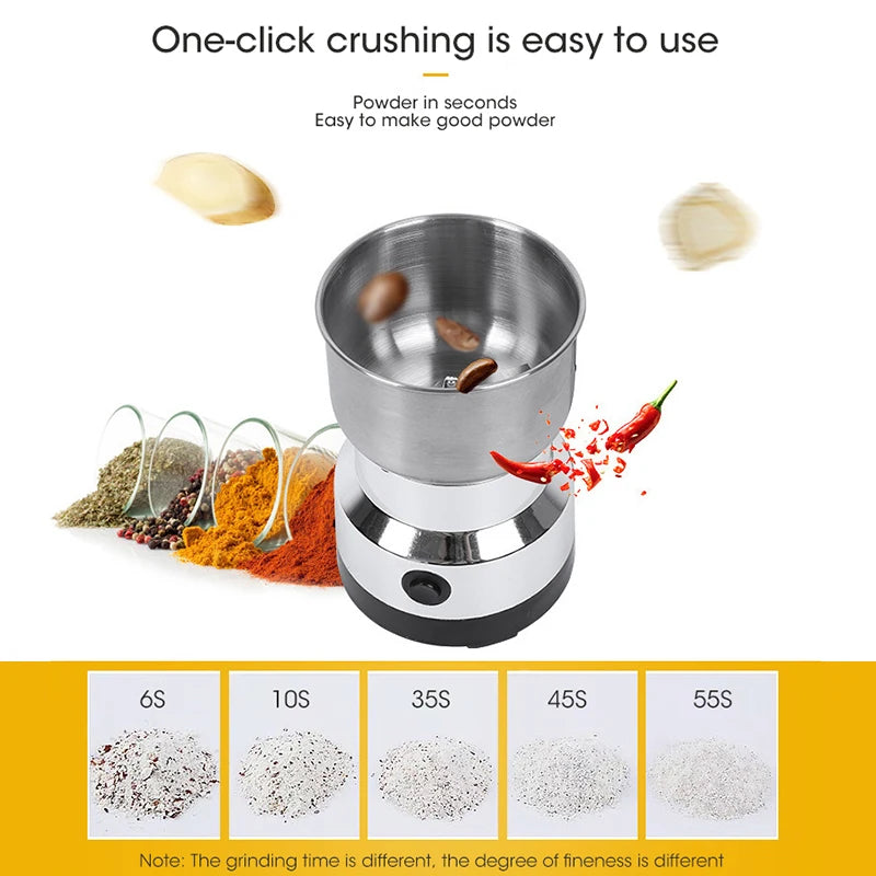 Mini broyeur électrique domestique, pulvérisateur d'aliments pour bébés ultrafins, moulin à café, moulin à épices, moulin à Mars, 300 °, 2/4 ml