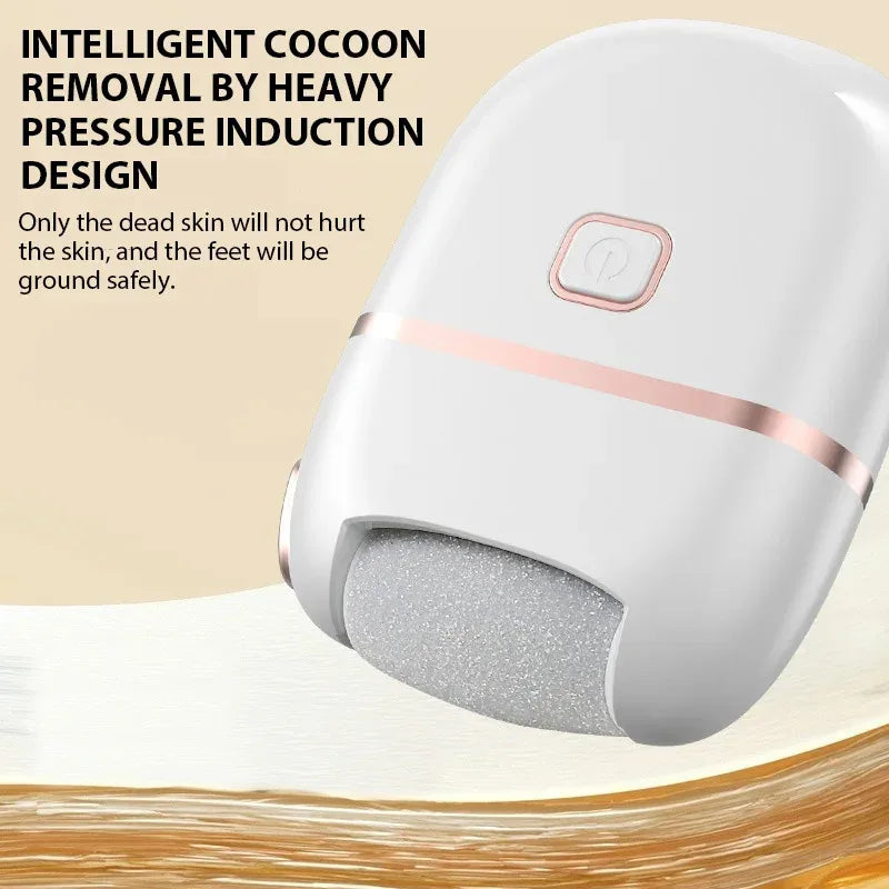 Broyeur de pieds électrique Rechargeable, dissolvant de peau morte, épurateur de callosités et de pieds, lime électrique pour les pieds secs et craquelés, réparation de soins des pieds