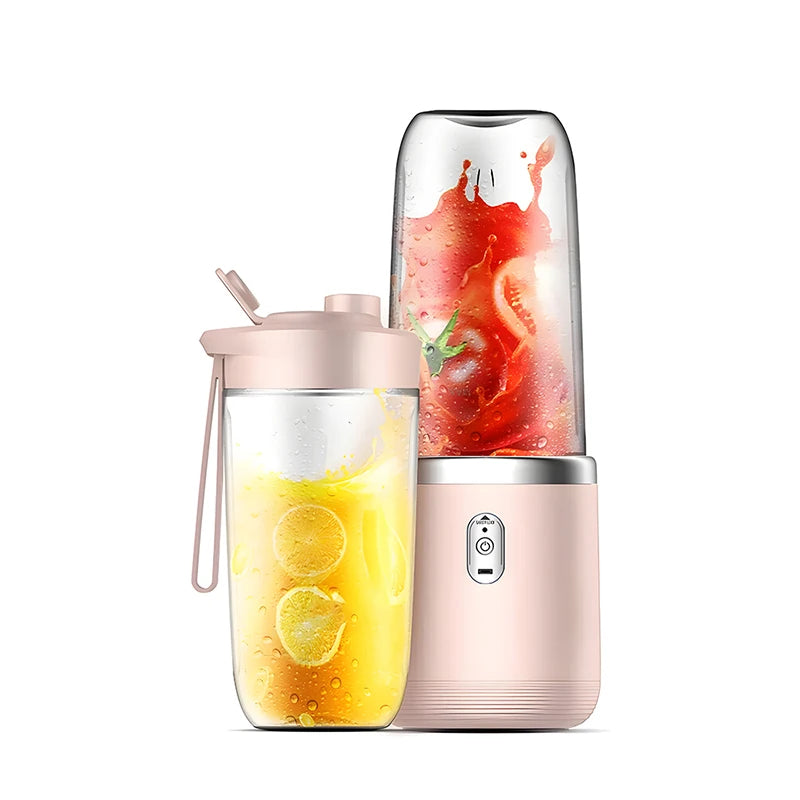Mélangeur de fruits électrique portable Ju479, chargement USB, citron, orange, tasse de jus, SmUnvétérans wn ie, 2 tasses, 400ml