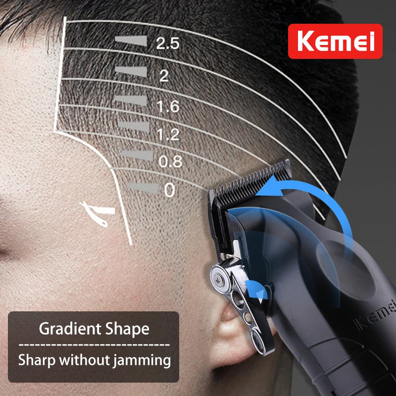 Kemei KM-2296 KM-2299 KM-1102 Kit de tondeuse à cheveux rasoir électrique pour hommes tondeuse à cheveux Machine de coupe de cheveux professionnelle