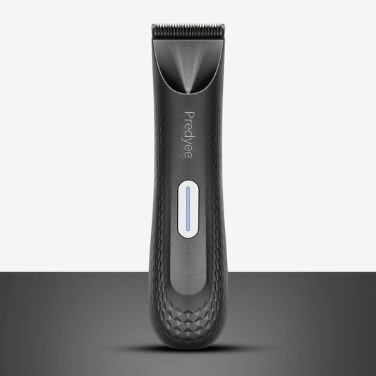 Tondeuse électrique pour poils d'aine des hommes : toiletteuse corporelle polyvalente et tondeuse pubienne étanche avec lame en céramique remplaçable