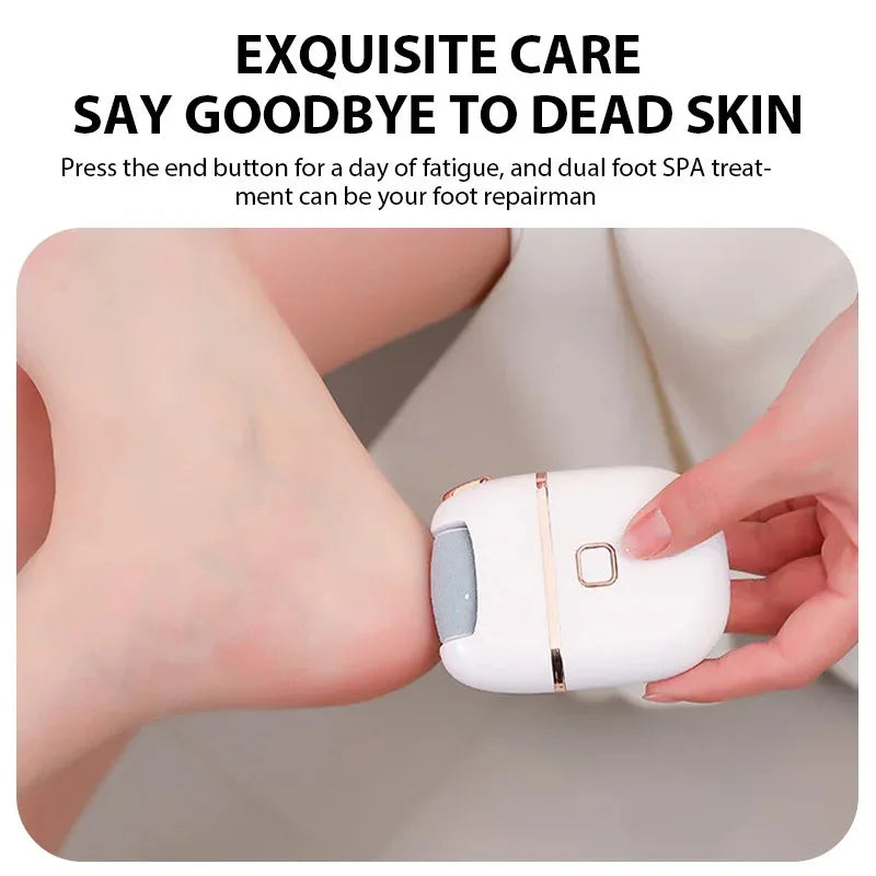 Broyeur de pieds électrique Rechargeable, dissolvant de peau morte, épurateur de callosités et de pieds, lime électrique pour les pieds secs et craquelés, réparation de soins des pieds