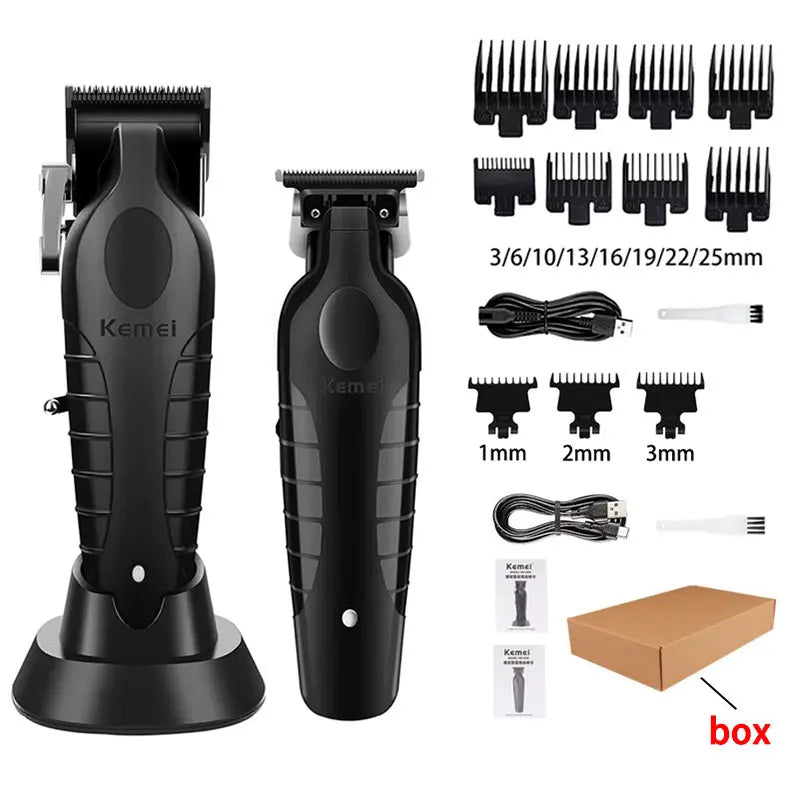 Kemei KM-2296 KM-2299 KM-1102 Kit de tondeuse à cheveux rasoir électrique pour hommes tondeuse à cheveux Machine de coupe de cheveux professionnelle