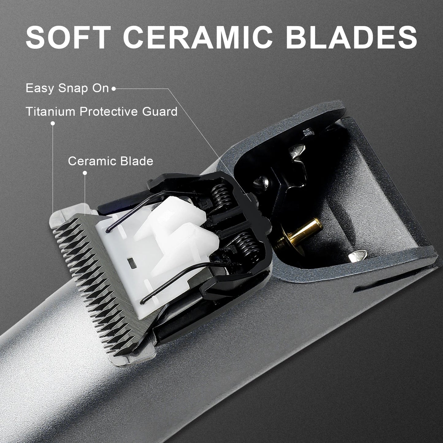 Tondeuse électrique pour poils d'aine des hommes : toiletteuse corporelle polyvalente et tondeuse pubienne étanche avec lame en céramique remplaçable