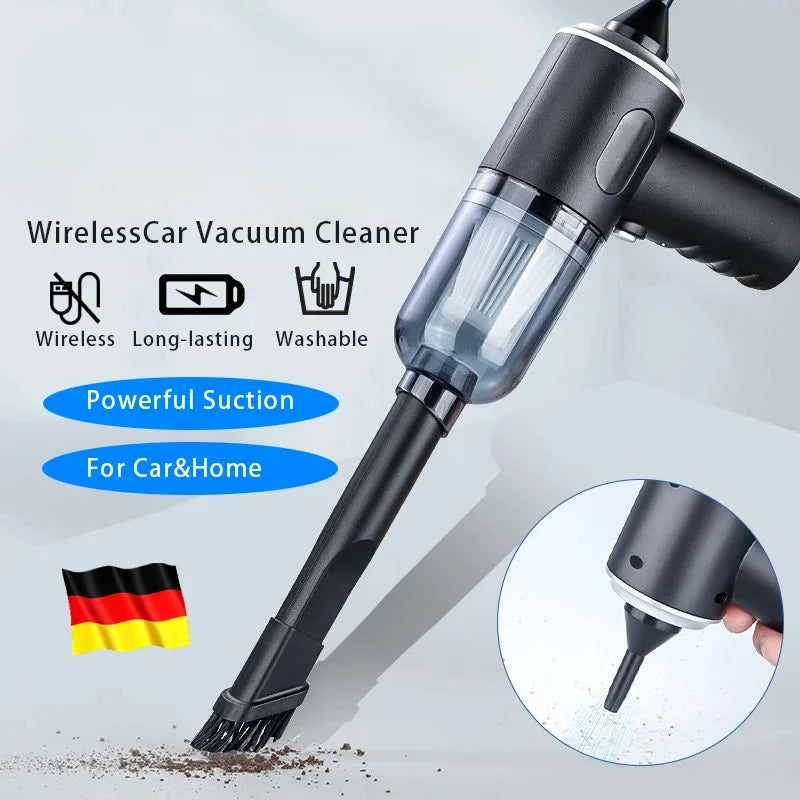 Aspirateur de voiture sans fil 9000Pa, chargement USB, appareil de nettoyage Portable 1200mAh, Mini aspirateur humide et sec pour la maison