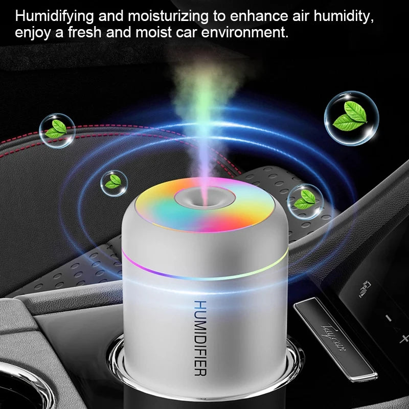 Mini humidificateur d'air diffuseur d'arôme Usb 180ml, purificateur d'huile essentielle, pulvérisateur de brume fraîche, voiture, maison, chambre à coucher, LED, humidificateur de bureau